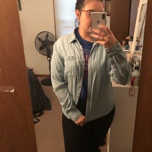 button up denim shirt